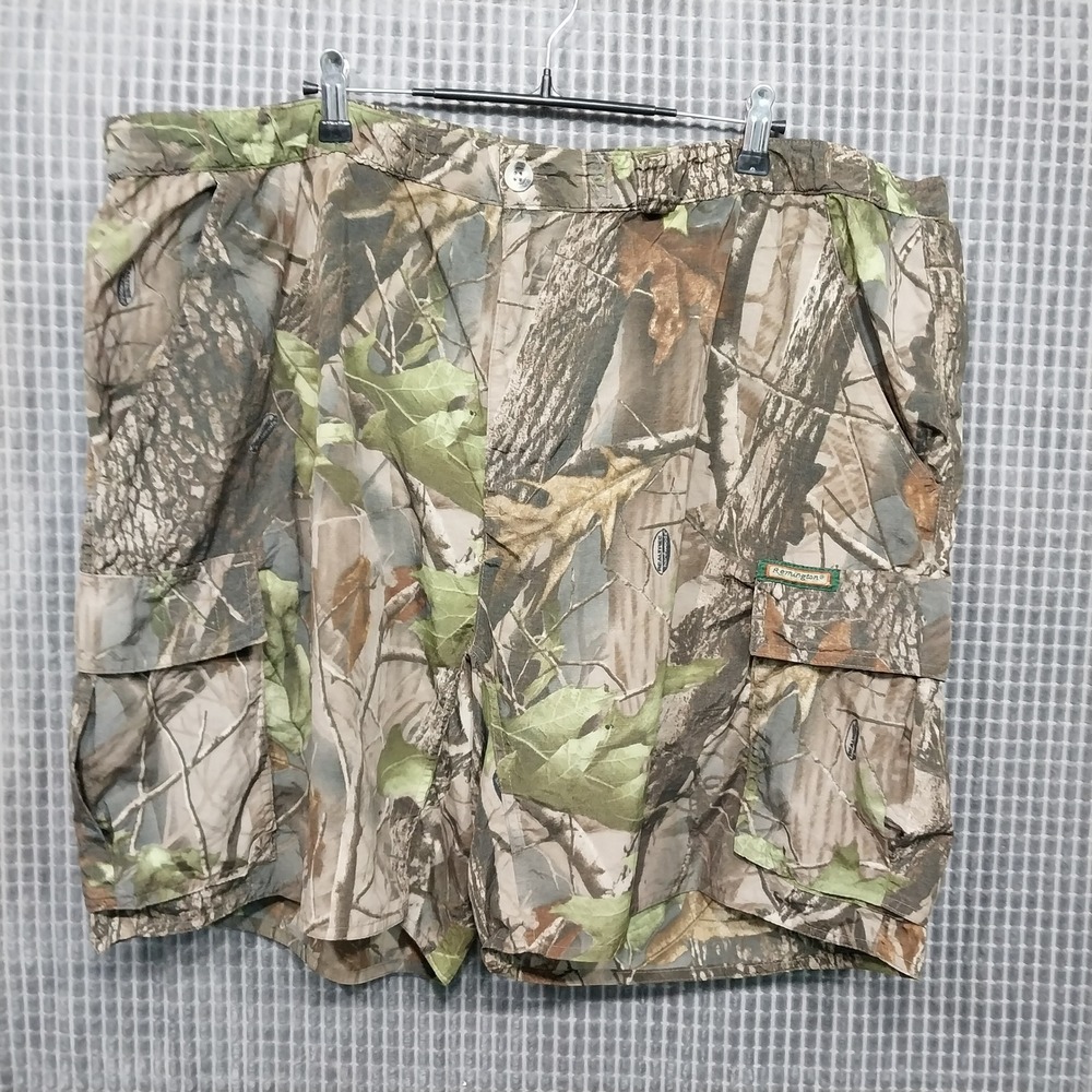 Remington Mens Cargo Shorts Real Tree Green Hardwoods Camo‎ XL Green